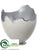 Egg Cup - White Silver - Pack of 6