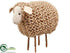 Silk Plants Direct Sheep - Brown Whitewashed - Pack of 4