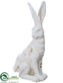 Silk Plants Direct Bunny - White Antique - Pack of 2