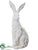Bunny - White Antique - Pack of 2