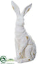 Silk Plants Direct Bunny - White Antique - Pack of 2