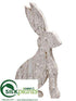 Silk Plants Direct Bunny - Whitewashed - Pack of 6