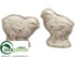 Silk Plants Direct Chick Mold - Beige Antique - Pack of 4