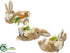 Silk Plants Direct Bunny - Beige White - Pack of 4