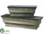 Wood, Metal Shelf - Gray Lead - Pack of 2