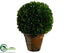 Silk Plants Direct Preserved Boxwood Ball Topiary - Green - Pack of 2