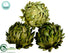 Silk Plants Direct Preserved Artichoke Ball - Green - Pack of 6
