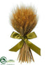 Silk Plants Direct Preserved Wheat Bouquet - Natural - Pack of 12