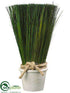 Silk Plants Direct Grass - Green - Pack of 6