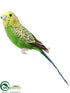 Silk Plants Direct Parakeet Bird - Green Yellow - Pack of 12