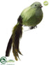 Silk Plants Direct Long Tailed Bird - Green - Pack of 12