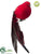 Silk Plants Direct Long Tailed Bird - Red - Pack of 12