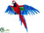 Macaw - Blue Red - Pack of 4