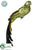 Silk Plants Direct Glittered Feather Bird - Green - Pack of 12
