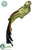 Silk Plants Direct Glittered Feather Bird - Green - Pack of 12