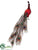 Peacock - Red - Pack of 4