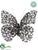 Silk Plants Direct Rhinestone Butterfly - Bronze - Pack of 12