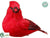 Cardinal Ornament - Red - Pack of 6