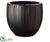 Silk Plants Direct Metal Container - Black - Pack of 1