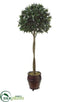 Silk Plants Direct Sweet Bay Single Ball Topiary - Green - Pack of 1