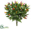 Silk Plants Direct Pepper Bush - Green - Pack of 12