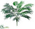 Silk Plants Direct Phoenix Palm Bush - Green - Pack of 6