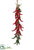 Silk Plants Direct Chili String - Red - Pack of 12
