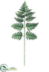 Silk Plants Direct Leather Fern Spray - Green - Pack of 12
