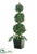 Silk Plants Direct Grape Ivy Triple Ball Topiary - Green - Pack of 1