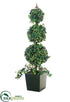 Silk Plants Direct Grape Ivy Triple Ball Topiary - Green - Pack of 1