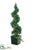 Silk Plants Direct Curly Ivy Spiral Topiary - Green - Pack of 1