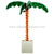 Silk Plants Direct Outdoor Rope Lighted Palm Tree - Green - Pack of 1