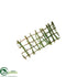 Silk Plants Direct Wooden Moss Fence - Green - Pack of 2