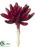 Silk Plants Direct Aeonium Pick - Burgundy - Pack of 24
