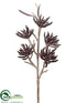 Silk Plants Direct Aeonium Stem - Burgundy - Pack of 6