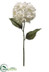 Silk Plants Direct Hydrangea Spray - Pearl - Pack of 6