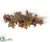 Silk Plants Direct Maple, Oak Leaf, Pine Cone Centerpiece - Fall - Pack of 1