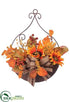 Silk Plants Direct Sunflower, Berry, Maple Wall Decor - Fall - Pack of 2