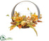 Silk Plants Direct Sunflower, Pumpkin, Berry Centerpiece - Fall - Pack of 1