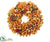 Pine Cone, Wood Chip Leaf, Apple Wreath - Fall - Pack of 4