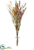 Silk Plants Direct Plastic Rattail Grass Bundle - Fall - Pack of 6