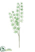 Silk Plants Direct Glittered Marijuana Leaf Spray - Jade - Pack of 12