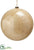 Crackle Plastic Ball Ornament - Brown Natural - Pack of 4