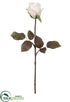 Silk Plants Direct Rose Bud Spray - Vanilla - Pack of 12