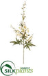 Silk Plants Direct Princess Delphinium Spray - Vanilla - Pack of 6