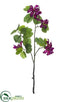 Silk Plants Direct Bauhinia Spray - Boysenberry - Pack of 6