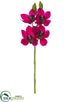Silk Plants Direct Cymbidium Orchid Spray - Boysenberry - Pack of 12