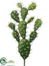 Silk Plants Direct Pear Cactus - Green - Pack of 4