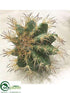 Silk Plants Direct Barrel Cactus - Green - Pack of 4