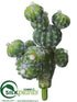 Silk Plants Direct Barrel Cactus Pick - Green - Pack of 6